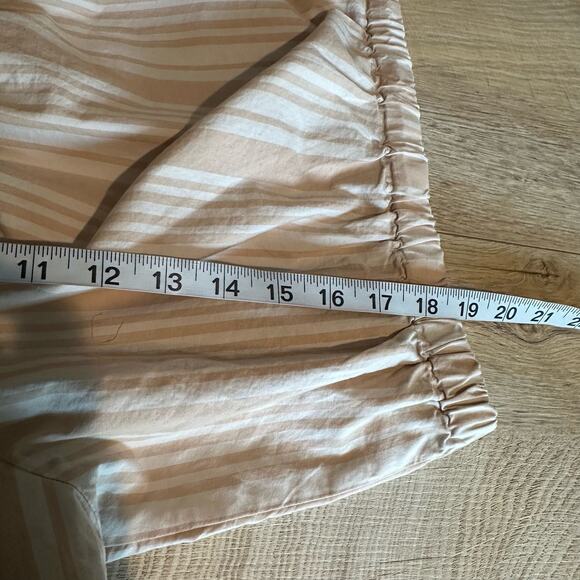 American Eagle Puff-Sleeve Bubble Top Shirt Striped XL - Picture 8 of 9